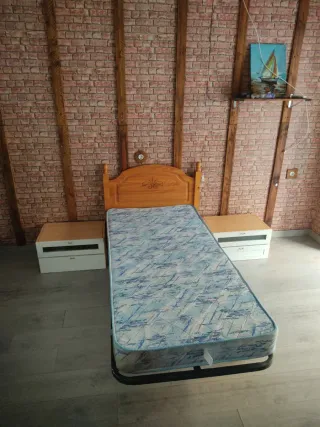 Dormitorio completo madera