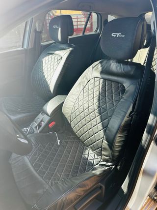 Fundas Asientos Coche Gris y megroy negr 5 Plazas