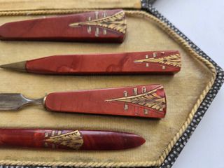 Set scrittura bachelite Art Déco