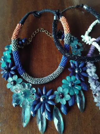 Lote 5 collares bisutería