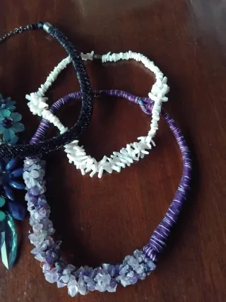 Lote 5 collares bisutería