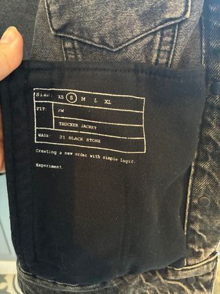 Chaqueta vaquera gris Lab 2410 Talla S