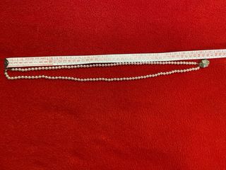 Collana 2 fili perle bianche con chiusura oro