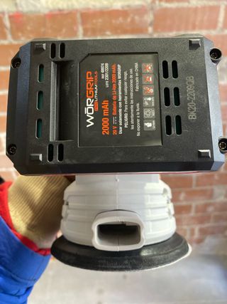 Lijadora Rotorbital a Batería WORGRIP 20V