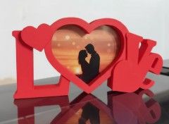 Cornice porta foto Love in 3D