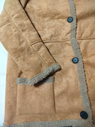 Chaqueta ante forrada borreguito Talla L