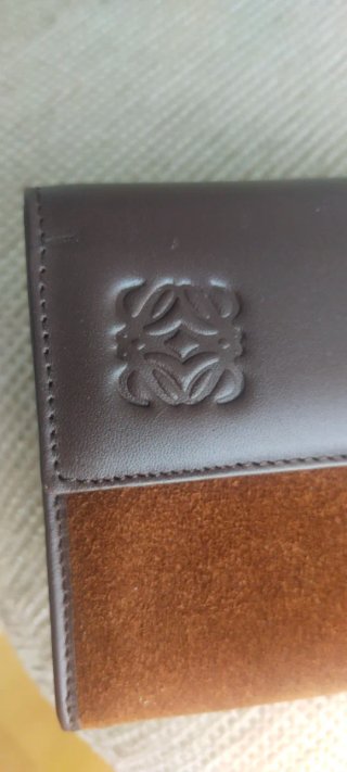 Billetero Loewe Ante y Piel Marrón