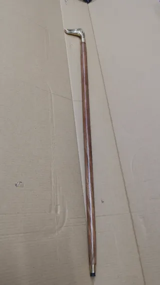 Bastón Bronce Cabeza Perro 93cm