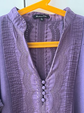 Camiseta Massimo Dutti bordada