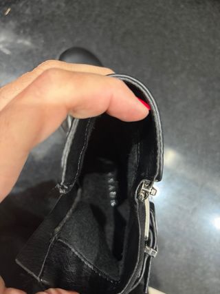 Botines negros tacón alto talla 38