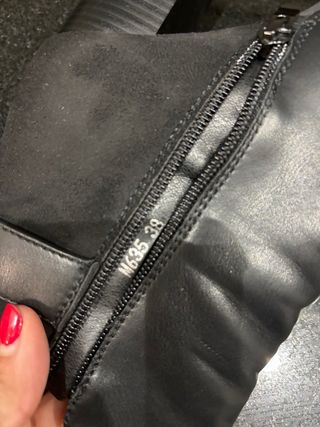 Botines negros tacón alto talla 38