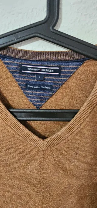 Jersey Tommy Hilfiger Marrón V-Neck