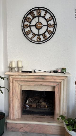 Chimenea Mármol Rosa Portugués