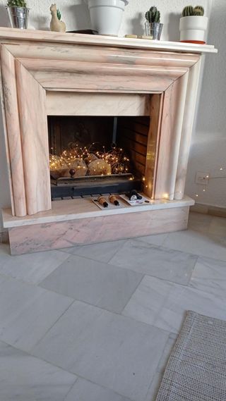 Chimenea Mármol Rosa Portugués