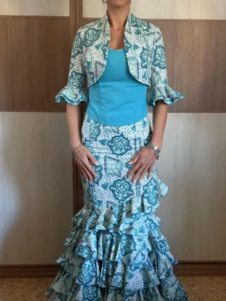Traje de flamenca con estampado