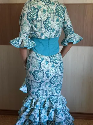 Traje de flamenca con estampado
