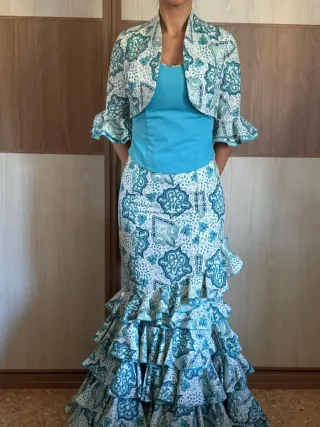 Traje de flamenca con estampado