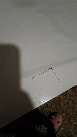 Mesa tocador cristal y madera