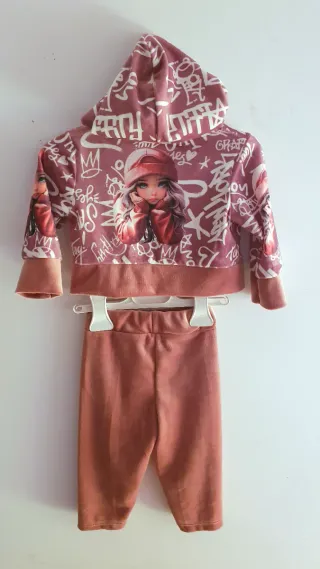 Chándal aterciopelado niña 12 meses