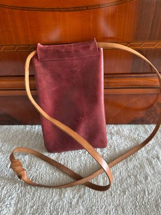 Bolso bandolera piel genuina