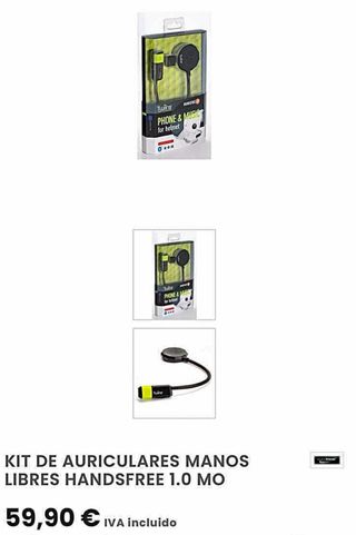 Pack Guantes Moto y Auricular Bluetooth para Casco