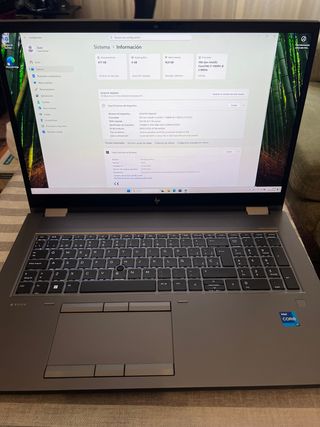 Portátil HP ZBook Fury G8 17.3 - 2 años Garantia.