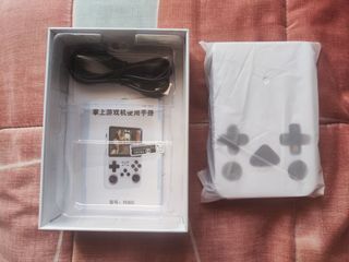 Consola Retro Portátil Transparente Azul