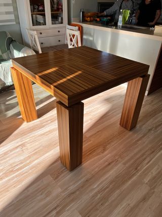 Mesa de comedor moderna madera (extensible)