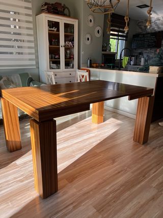 Mesa de comedor moderna madera (extensible)