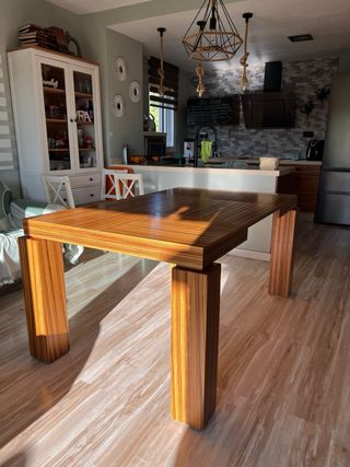 Mesa de comedor moderna madera (extensible)