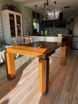 Mesa de comedor moderna madera (extensible)