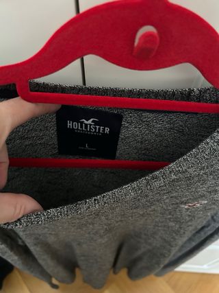Jersey Hollister chico gris