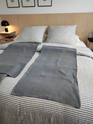 Funda Nórdica Lino Gris azulado.2,60 x 2,40