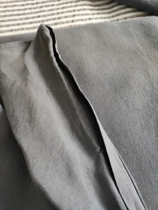 Funda Nórdica Lino Gris azulado.2,60 x 2,40