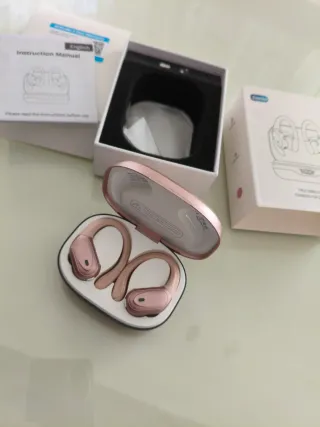Auriculares Inalámbricos Deportivos Oro Rosa