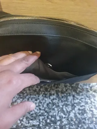 Bolso bandolera Lacoste negro