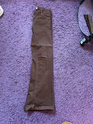 Vaqueros campana Bershka marrones mujer