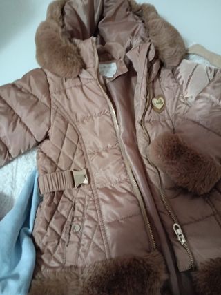 Cappotto bimba 3-4 anni con pelliccia