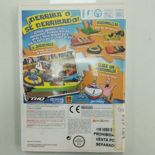 Videojuego Wii bob esponja botes de choque