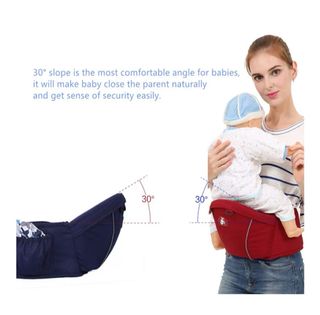 Plataforma portabebés azul y beige