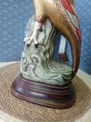 Figura Faisán Dorado Cerámica