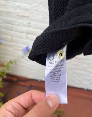 Polo Fred Perry nero e giallo