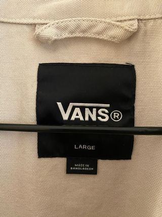 Chaqueta Vans Torrey Coaches fina beige Talla L