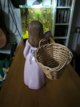 Conjunto 2 figuras cerámica/terracotta