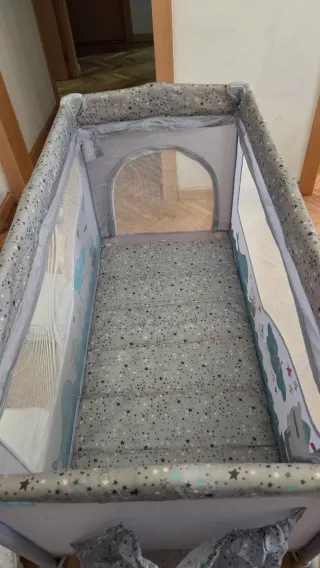 Pack Cuna Viaje + Colchón + Sábanas+ Edredón.