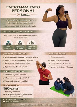 Entrenamientos personalizados a domicilio