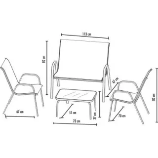 EN OFERTA! SET DE MUEBLES PARA JARDIN