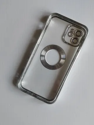 Cover iPhone 12 trasparente con anello