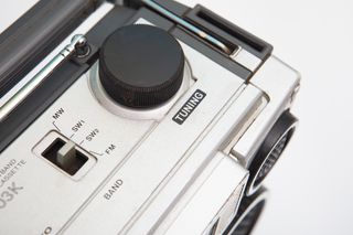 Radiocasete Sanyo Vintage 80s Plata