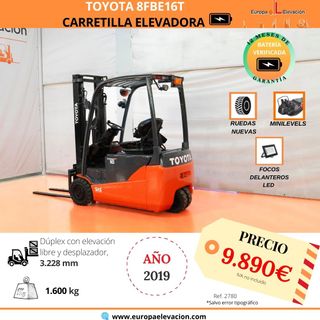 CARRETILLA ELEVADORA ELECTRICA TOYOTA